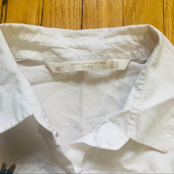 Oversized Embroidered Poplin Shirt - Picture 5 of 8